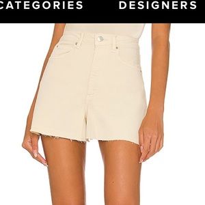 WeWoreWhat - High Rise Stretch Twill Denim Boyfriend Short